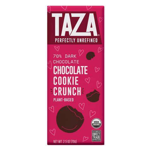 Taza Valentine's Day Chocolate Cookie Crunch Bar