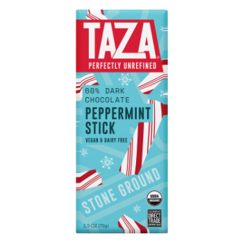 Taza Peppermint Stick dark chocolate bar